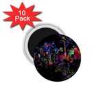 Grunge Paint Splatter Splash Ink 1.75  Magnets (10 pack) 