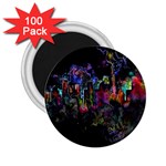 Grunge Paint Splatter Splash Ink 2.25  Magnets (100 pack) 