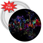 Grunge Paint Splatter Splash Ink 3  Buttons (10 pack) 