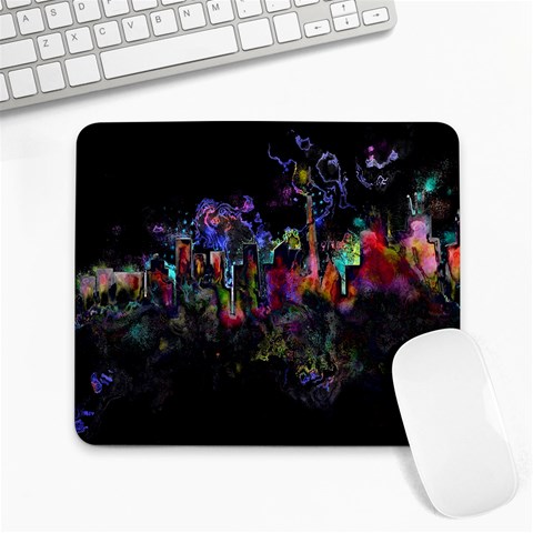Grunge Paint Splatter Splash Ink Large Mousepad from ArtsNow.com Front