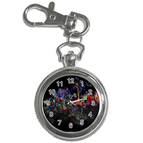 Grunge Paint Splatter Splash Ink Key Chain Watches from ArtsNow.com Front