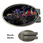 Grunge Paint Splatter Splash Ink Money Clips (Oval) 