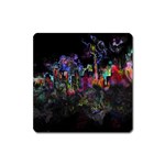 Grunge Paint Splatter Splash Ink Square Magnet