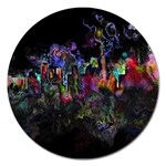 Grunge Paint Splatter Splash Ink Magnet 5  (Round)