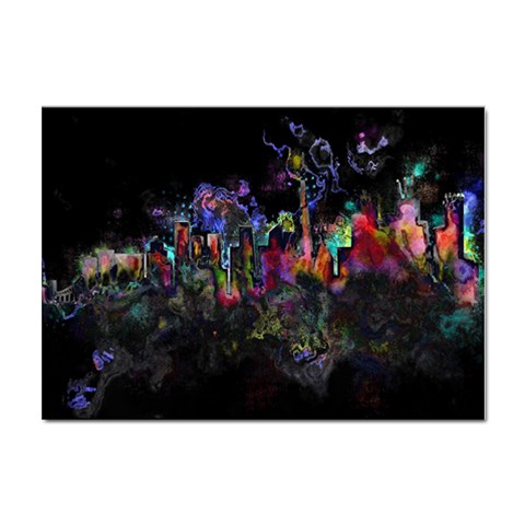 Grunge Paint Splatter Splash Ink Sticker A4 (10 pack) from ArtsNow.com Front