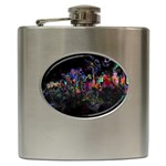 Grunge Paint Splatter Splash Ink Hip Flask (6 oz)