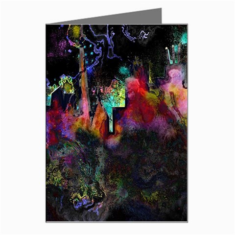 Grunge Paint Splatter Splash Ink Greeting Card from ArtsNow.com Left