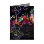 Grunge Paint Splatter Splash Ink Mini Greeting Card