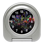 Grunge Paint Splatter Splash Ink Travel Alarm Clock