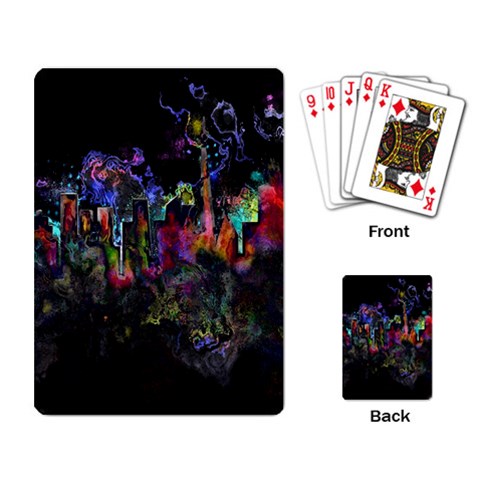 Grunge Paint Splatter Splash Ink Playing Cards Single Design (Rectangle) from ArtsNow.com Back