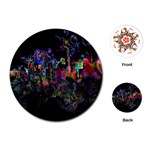 Grunge Paint Splatter Splash Ink Playing Cards Single Design (Round)
