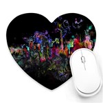Grunge Paint Splatter Splash Ink Heart Mousepad