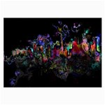 Grunge Paint Splatter Splash Ink Large Glasses Cloth