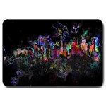 Grunge Paint Splatter Splash Ink Large Doormat