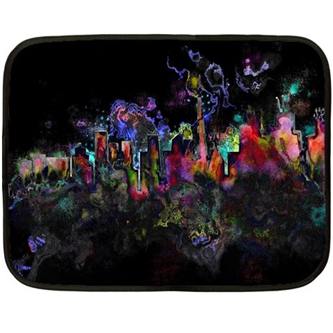 Grunge Paint Splatter Splash Ink Two Sides Fleece Blanket (Mini) from ArtsNow.com 35 x27  Blanket Front