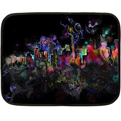 Grunge Paint Splatter Splash Ink Two Sides Fleece Blanket (Mini) from ArtsNow.com 35 x27  Blanket Back
