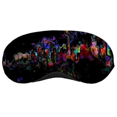 Grunge Paint Splatter Splash Ink Sleep Mask from ArtsNow.com Front