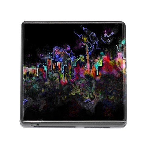 Grunge Paint Splatter Splash Ink Memory Card Reader (Square 5 Slot) from ArtsNow.com Front