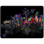 Grunge Paint Splatter Splash Ink Fleece Blanket (Large)