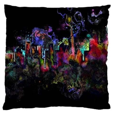 Grunge Paint Splatter Splash Ink Large Cushion Case (Two Sides) from ArtsNow.com Front
