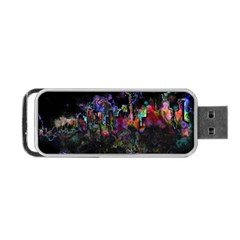 Grunge Paint Splatter Splash Ink Portable USB Flash (Two Sides) from ArtsNow.com Back