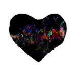 Grunge Paint Splatter Splash Ink Standard 16  Premium Heart Shape Cushions