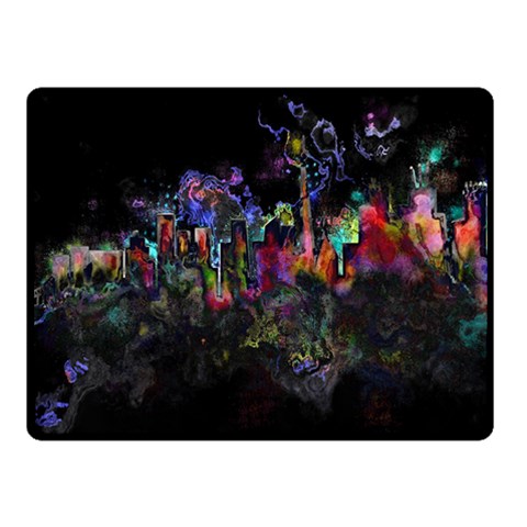 Grunge Paint Splatter Splash Ink Two Sides Fleece Blanket (Small) from ArtsNow.com 45 x34  Blanket Front
