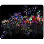 Grunge Paint Splatter Splash Ink Two Sides Fleece Blanket (Medium)