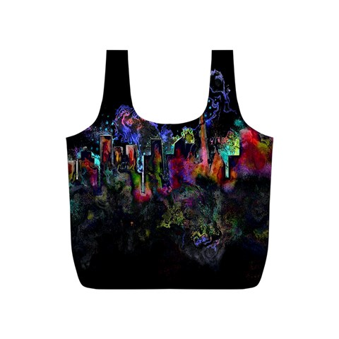 Grunge Paint Splatter Splash Ink Full Print Recycle Bag (S) from ArtsNow.com Front