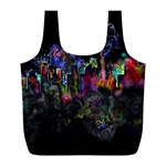 Grunge Paint Splatter Splash Ink Full Print Recycle Bag (L)
