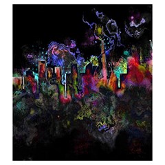 Grunge Paint Splatter Splash Ink Drawstring Pouch (Medium) from ArtsNow.com Back