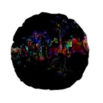 Grunge Paint Splatter Splash Ink Standard 15  Premium Flano Round Cushions