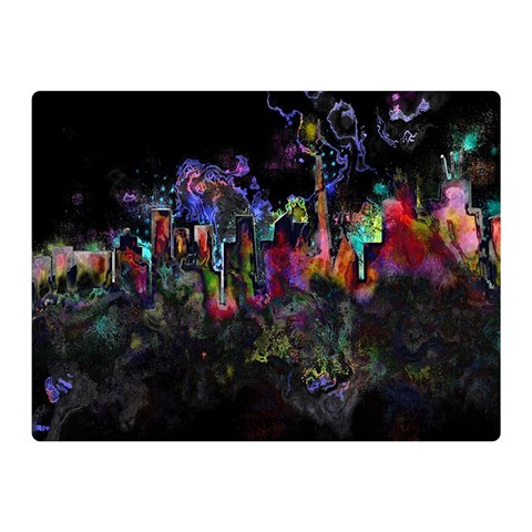Grunge Paint Splatter Splash Ink Two Sides Premium Plush Fleece Blanket (Mini) from ArtsNow.com 35 x27  Blanket Front