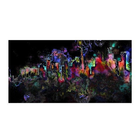 Grunge Paint Splatter Splash Ink Satin Wrap 35  x 70  from ArtsNow.com Front