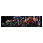 Grunge Paint Splatter Splash Ink Oblong Satin Scarf (16  x 60 )