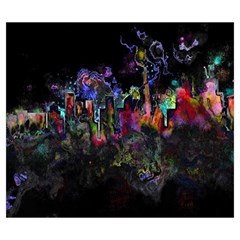 Grunge Paint Splatter Splash Ink Zipper Large Tote Bag from ArtsNow.com Front