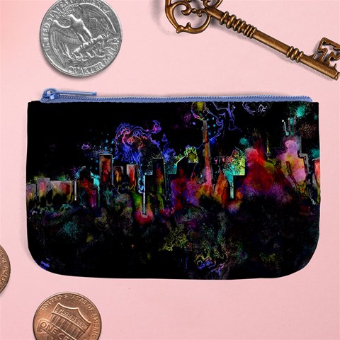Grunge Paint Splatter Splash Ink Large Coin Purse from ArtsNow.com Front