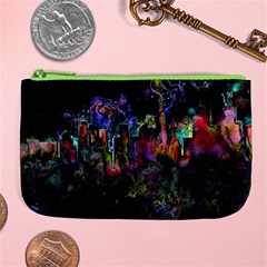 Grunge Paint Splatter Splash Ink Large Coin Purse from ArtsNow.com Front
