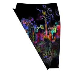 Grunge Paint Splatter Splash Ink Midi Wrap Pencil Skirt from ArtsNow.com Front Left