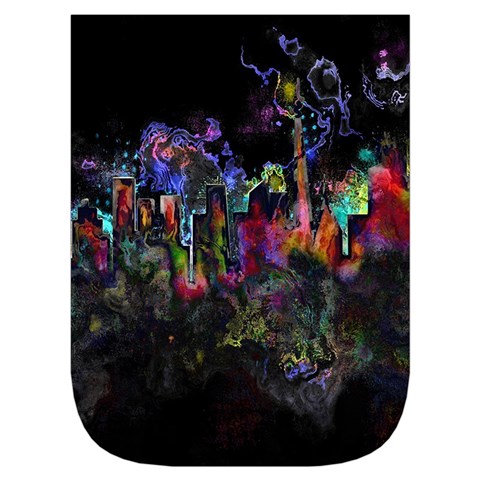 Grunge Paint Splatter Splash Ink Waist Pouch (Large) from ArtsNow.com Front Pocket