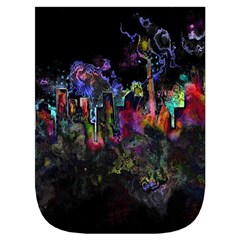 Grunge Paint Splatter Splash Ink Waist Pouch (Large) from ArtsNow.com Front Pocket