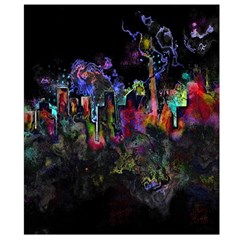 Grunge Paint Splatter Splash Ink Waist Pouch (Large) from ArtsNow.com Back Strap