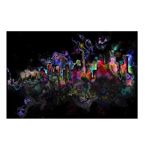 Grunge Paint Splatter Splash Ink Waist Pouch (Large) from ArtsNow.com Loop