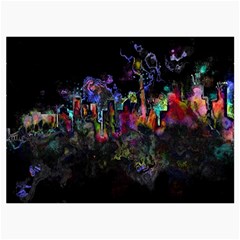 Grunge Paint Splatter Splash Ink Roll Up Canvas Pencil Holder (M) from ArtsNow.com Front