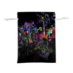 Grunge Paint Splatter Splash Ink Lightweight Drawstring Pouch (L)