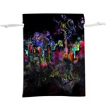 Grunge Paint Splatter Splash Ink Lightweight Drawstring Pouch (XL)