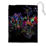 Grunge Paint Splatter Splash Ink Drawstring Pouch (4XL)