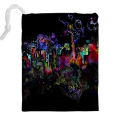 Grunge Paint Splatter Splash Ink Drawstring Pouch (5XL) from ArtsNow.com Back