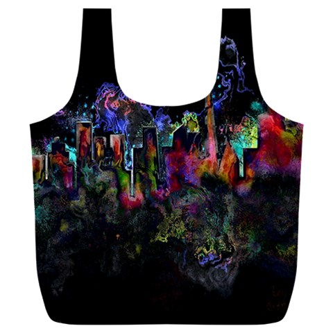 Grunge Paint Splatter Splash Ink Full Print Recycle Bag (XXL) from ArtsNow.com Front