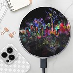 Grunge Paint Splatter Splash Ink Wireless Fast Charger(White)